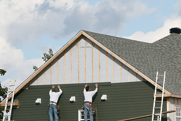 Professional Siding Replacement technician working in Wernersville, PA